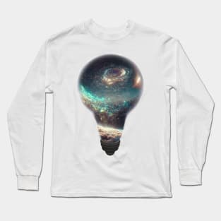 Galaxy in a lightbulb Long Sleeve T-Shirt